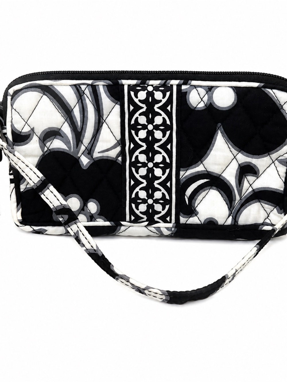 Vera Bradley Black and White Quilted Wristlet